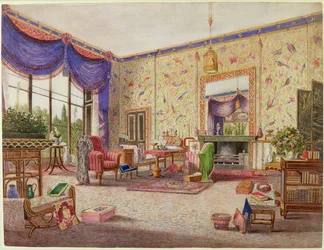 Der Chinesische Salon, Middleton Park, Oxfordshire, 1839